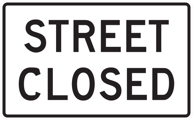 R11-2a Street Closed — official FHWA layout