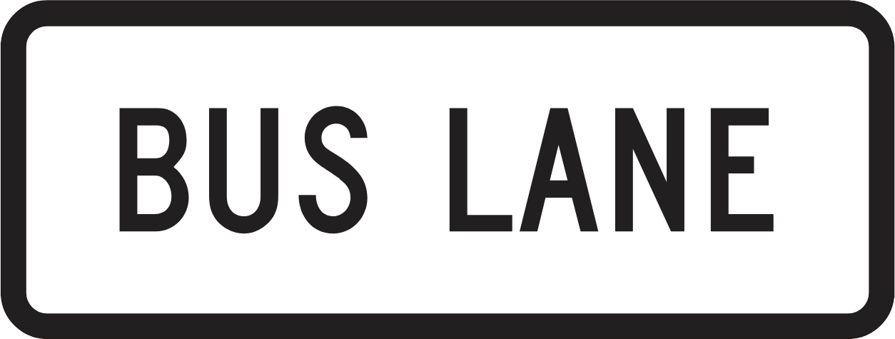 R3-5gP Bus Lane — official FHWA layout