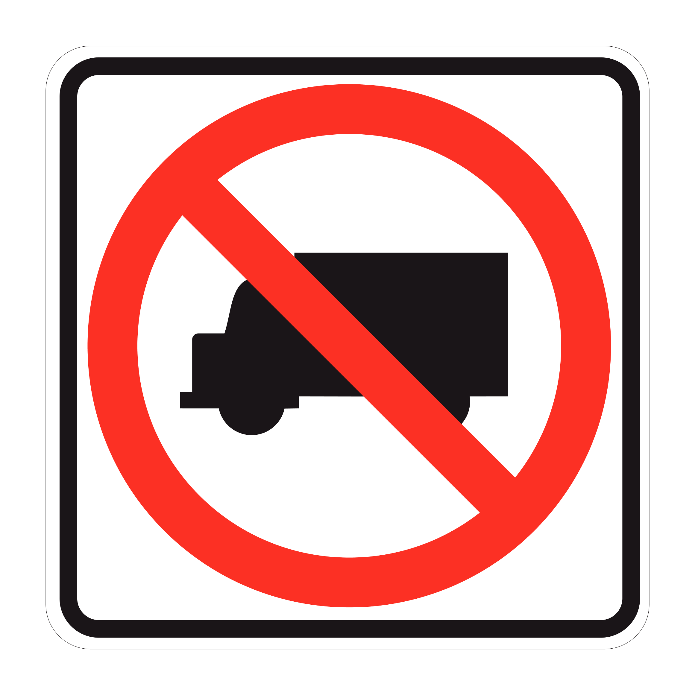 R5-2 No Trucks — official FHWA layout