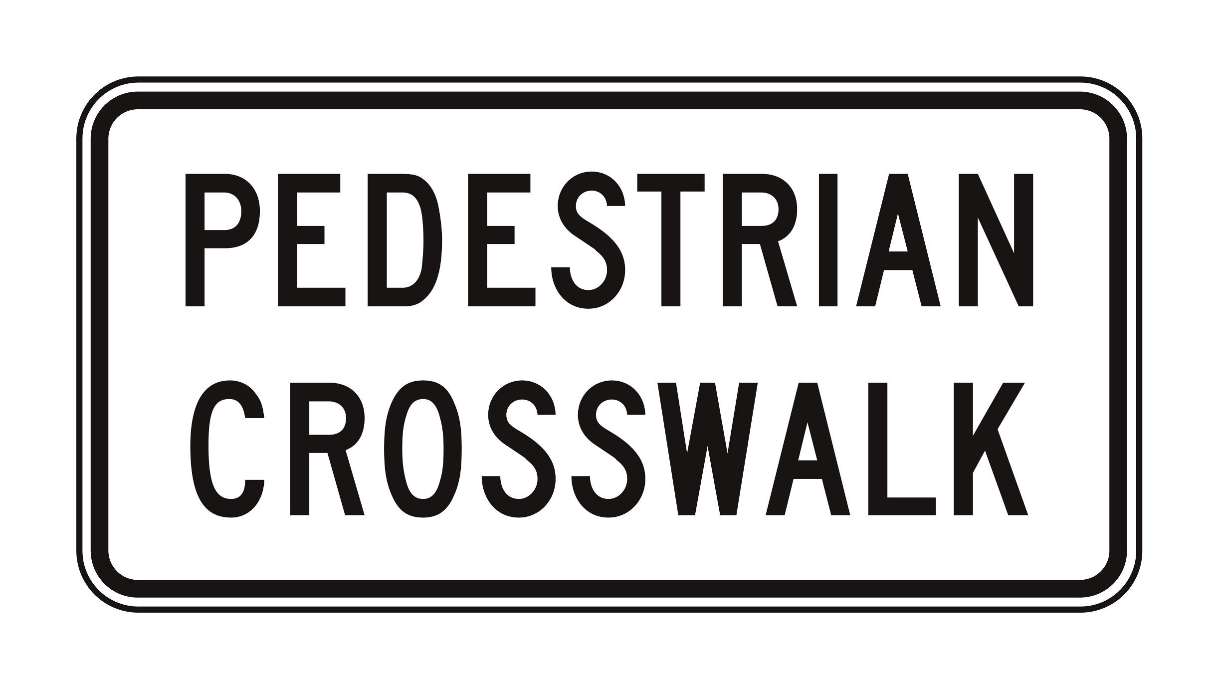 R9-8 Pedestrian Crosswalk — official FHWA layout