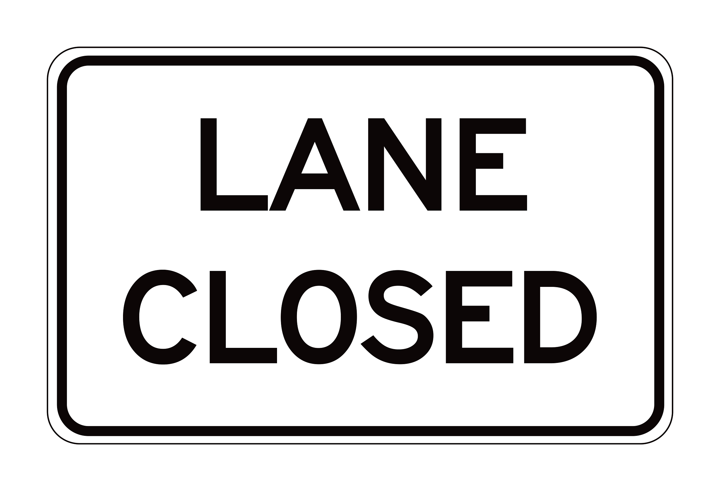 SC11(CA) Lane Closed — official FHWA layout