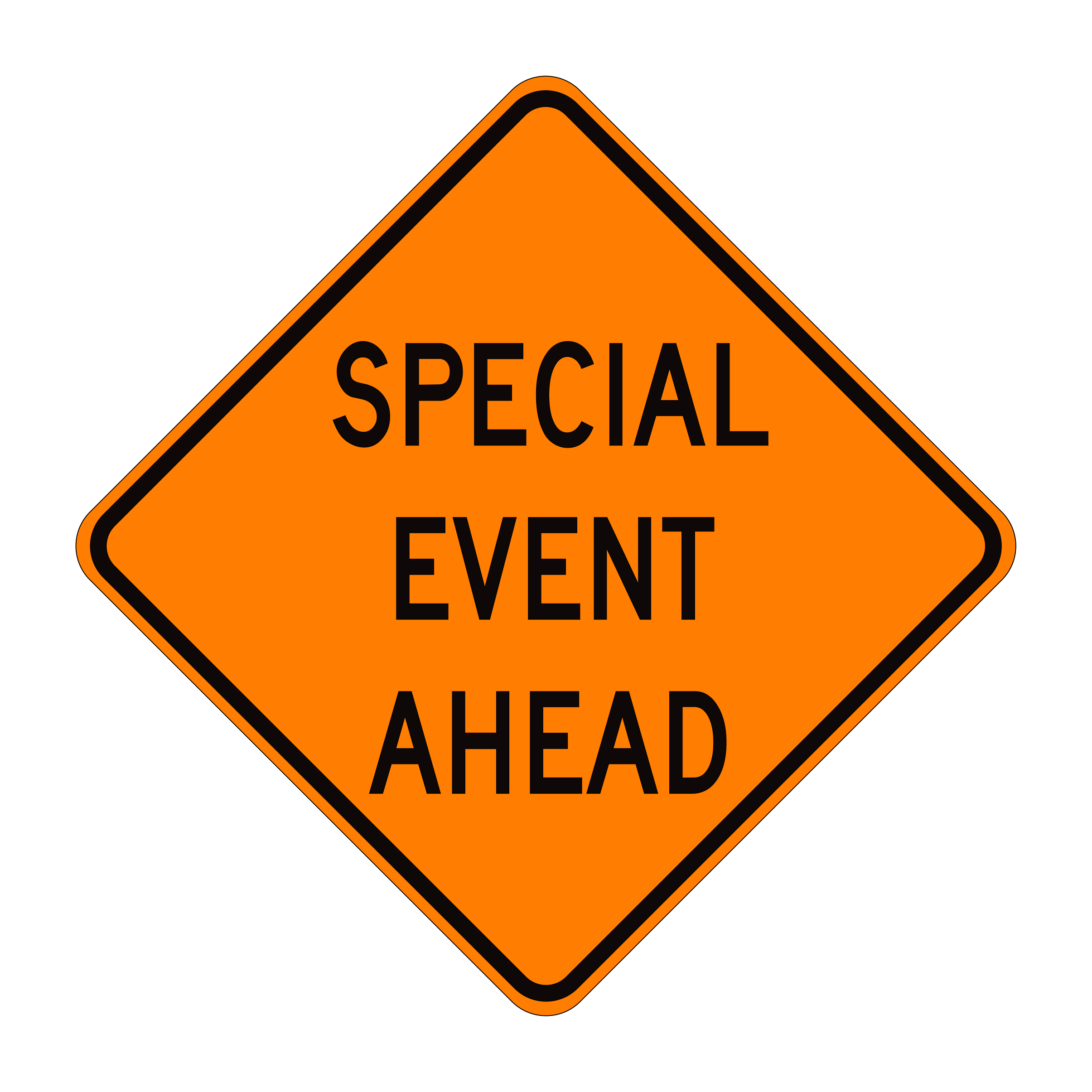 SC5(CA) Special Event Ahead — official FHWA layout