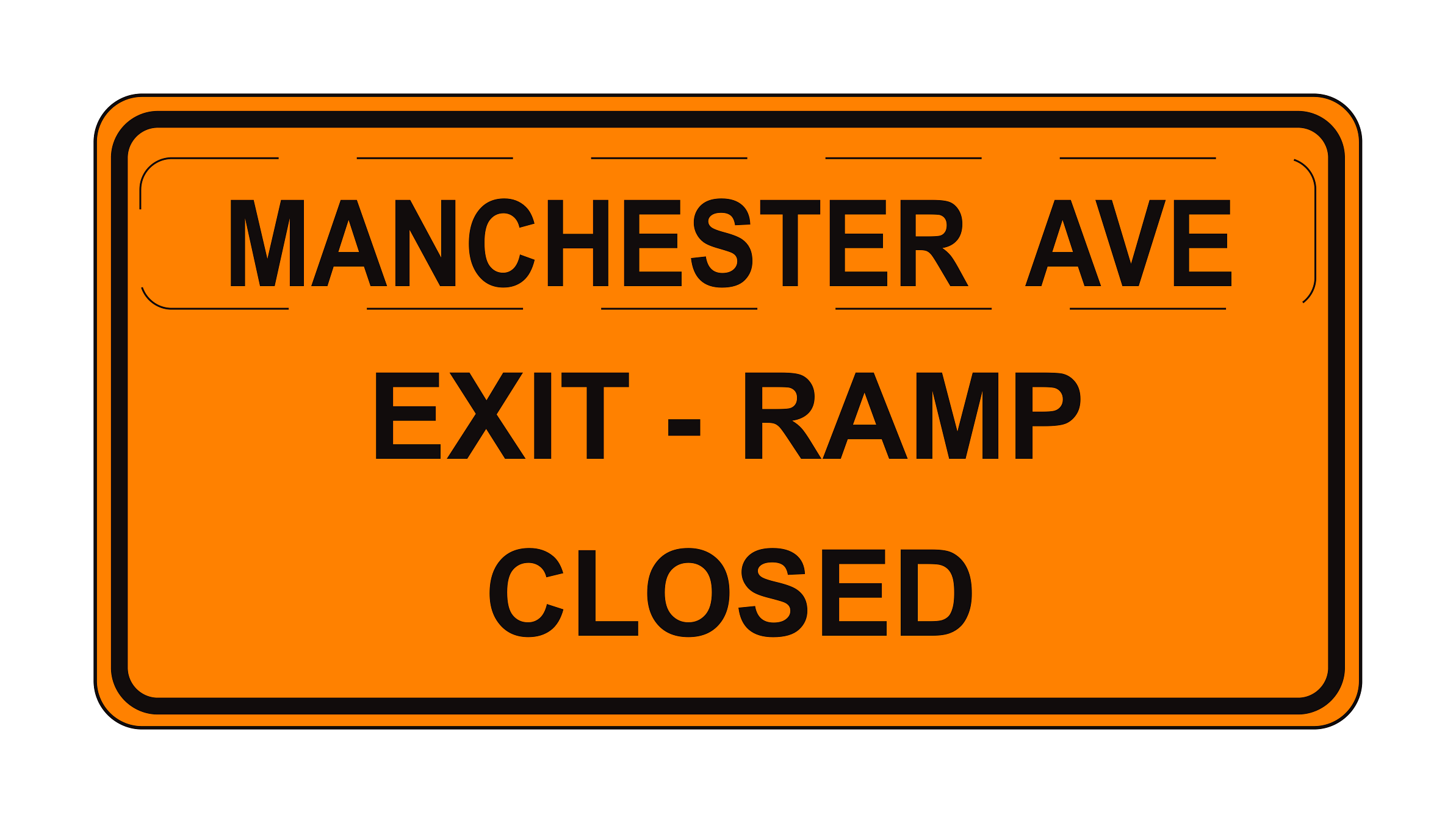 SC8(CA) (Street Name) Exit - Ramp Closed — official FHWA layout