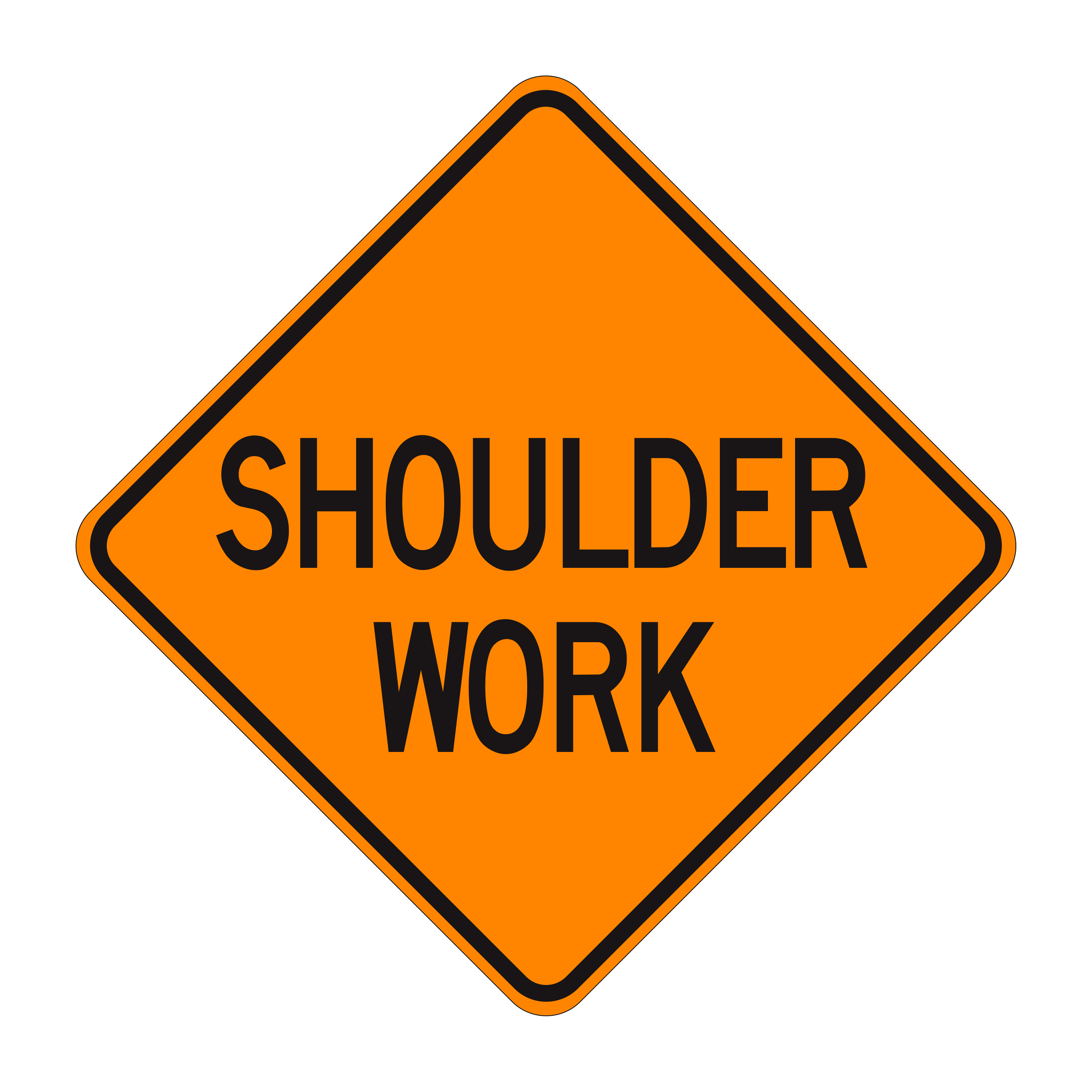 W21-5 Shoulder Work — official FHWA layout